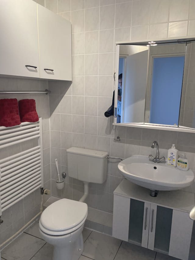 Badezimmer der Ferienwohnung Luna Blu in Bremerhaven
