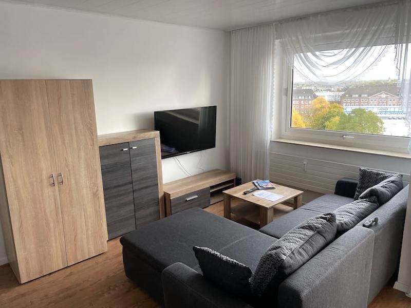 Wohnzimmer der Ferienwohnung Luna Blu in Bremerhaven